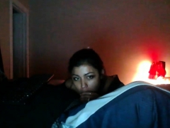 Shy Desi Indian gf giving blowjob to college lover